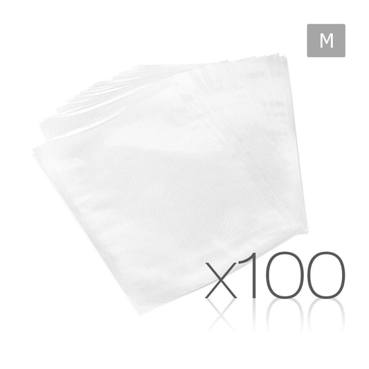 100 Food Sealer Bags: 20 x 30cm 