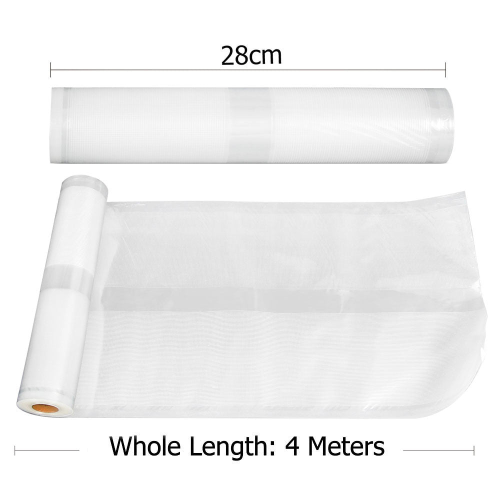 Set of 10 Vacuum Food Sealer Storage Rolls 4m x 22cm + 4m x 28cm