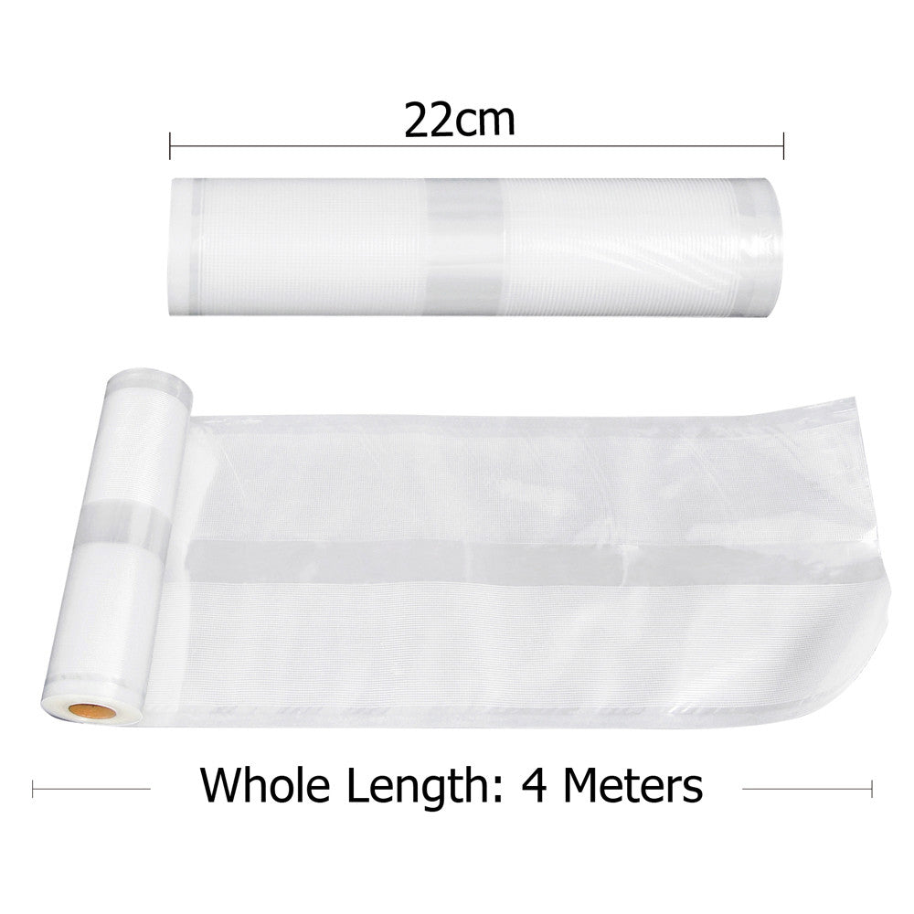 Set of 10 Vacuum Food Sealer Storage Rolls 4m x 22cm + 4m x 28cm