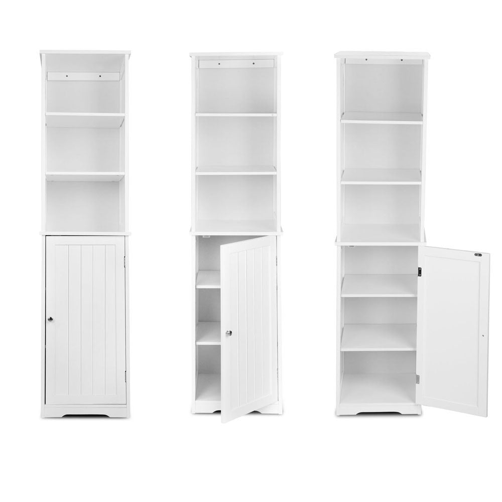 6 Tier Storage Cabinet - White