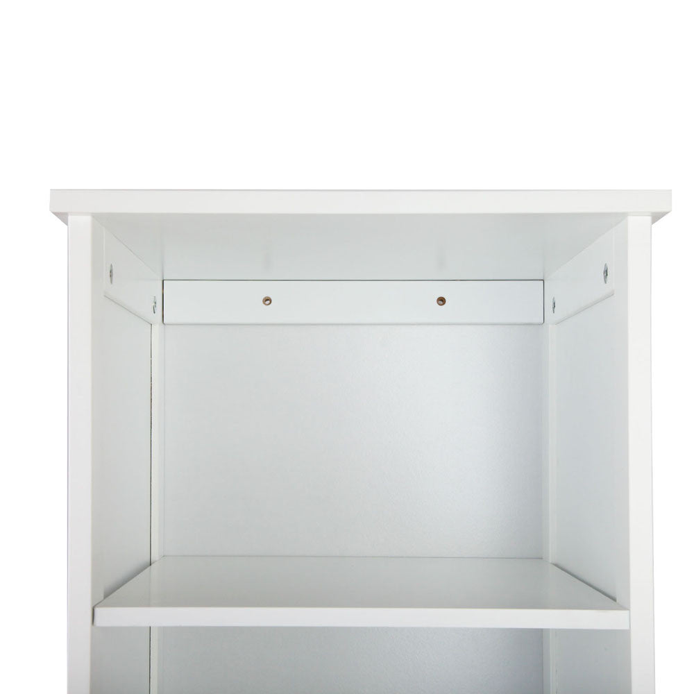 6 Tier Storage Cabinet - White