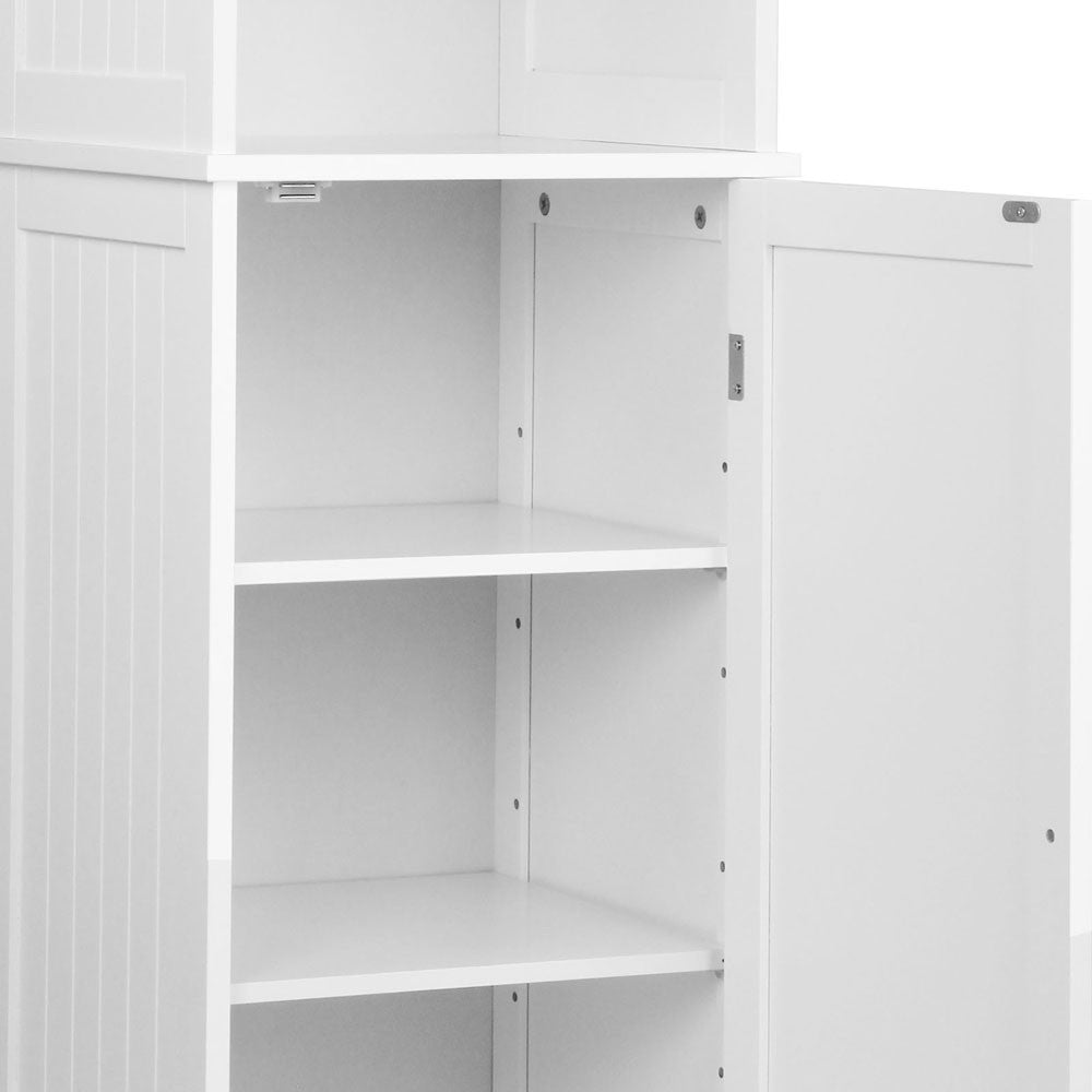 6 Tier Storage Cabinet - White