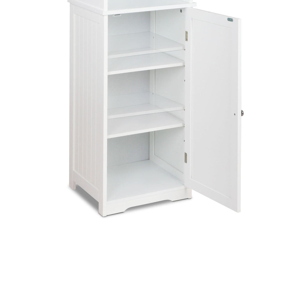 6 Tier Storage Cabinet - White