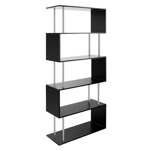 5 Tier Display/Book/Storage Shelf Unit Black 