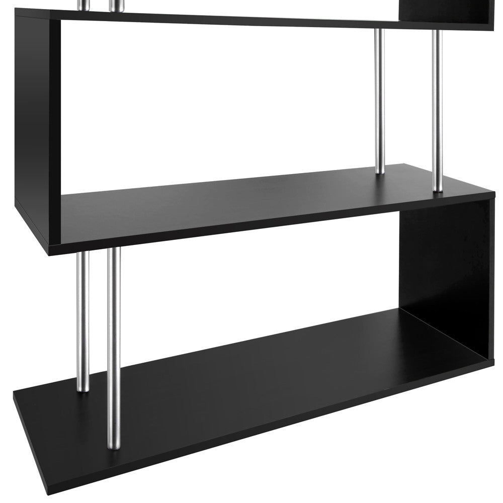 5 Tier Display/Book/Storage Shelf Unit Black