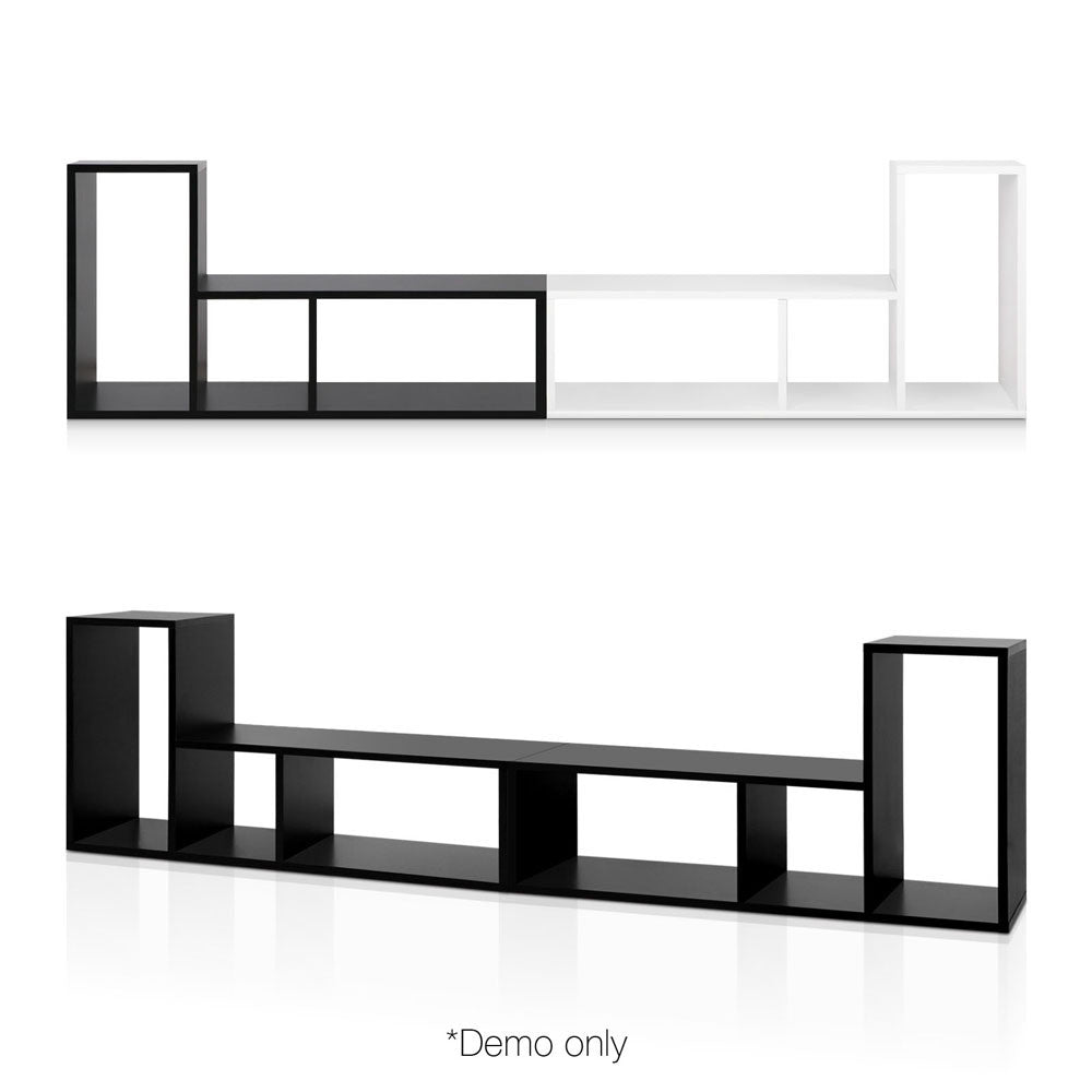 DIY L Shaped Display Shelf - Black