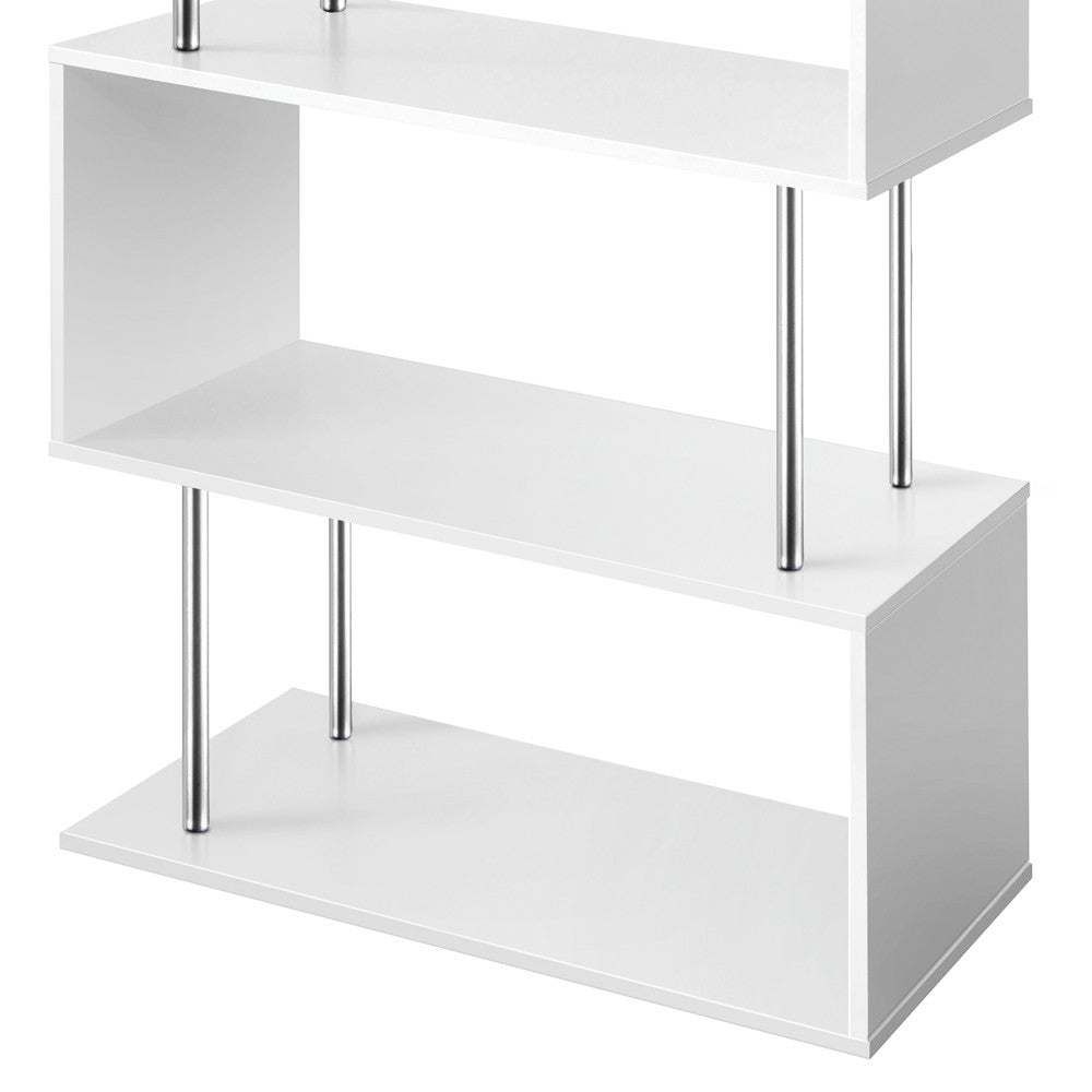 5 Tier Display/Book/Storage Shelf Unit White