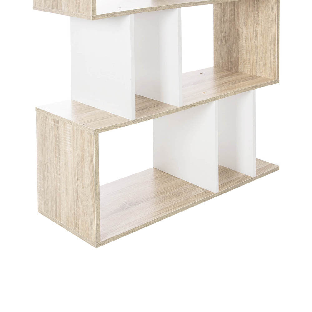 5 Tier Display/Book/Storage Shelf Unit White Brown