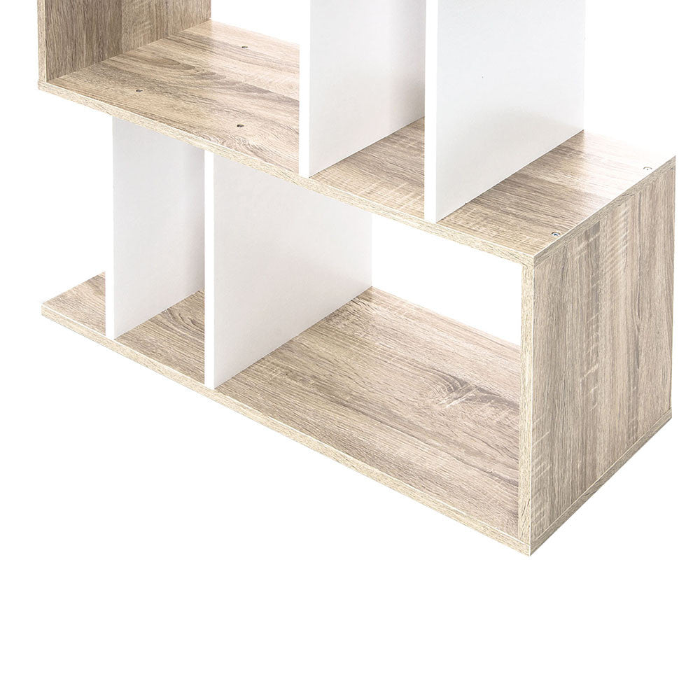 5 Tier Display/Book/Storage Shelf Unit White Brown