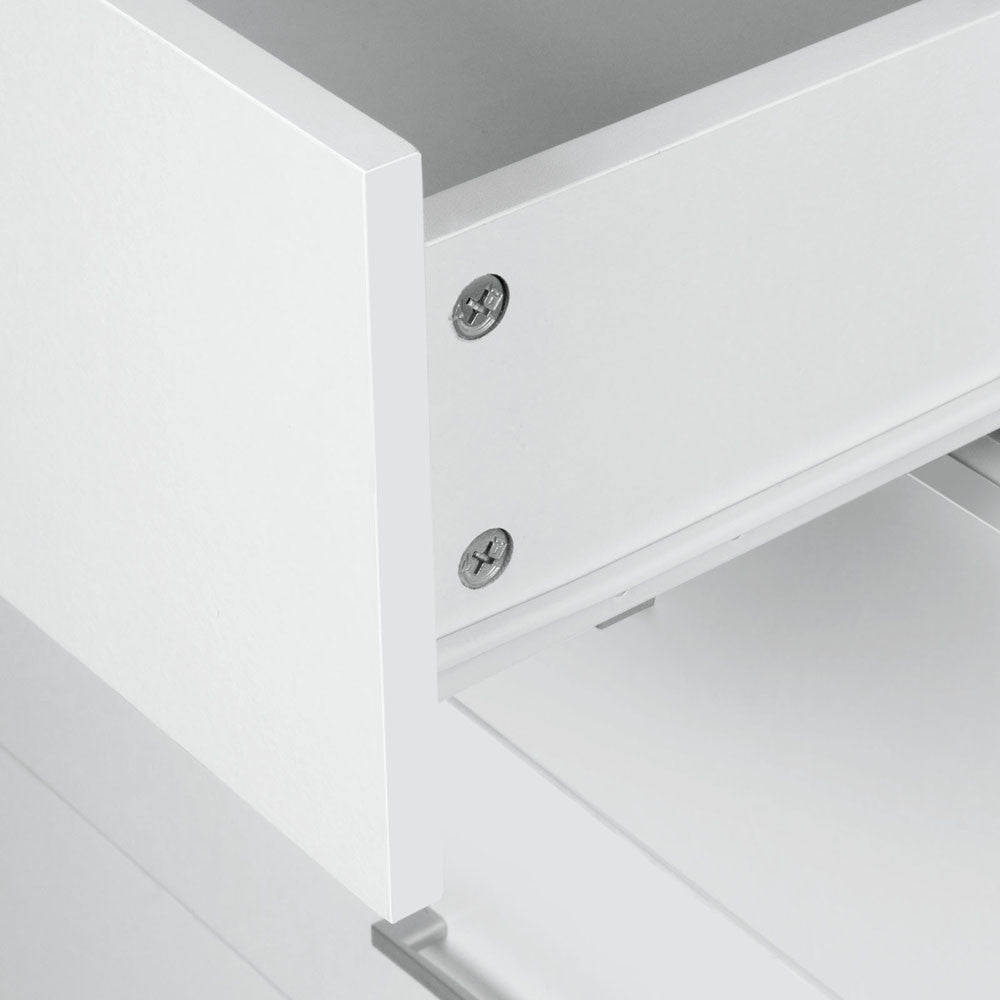 6 Drawer Tallboy Bedroom Storage White