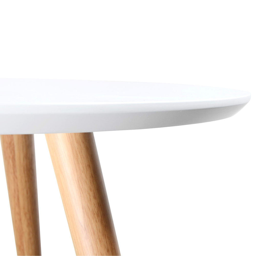 Round Side Table - White