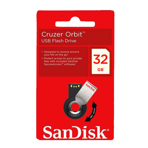 SanDisk Cruzer Orbit CZ58 32GB USB Flash Drive