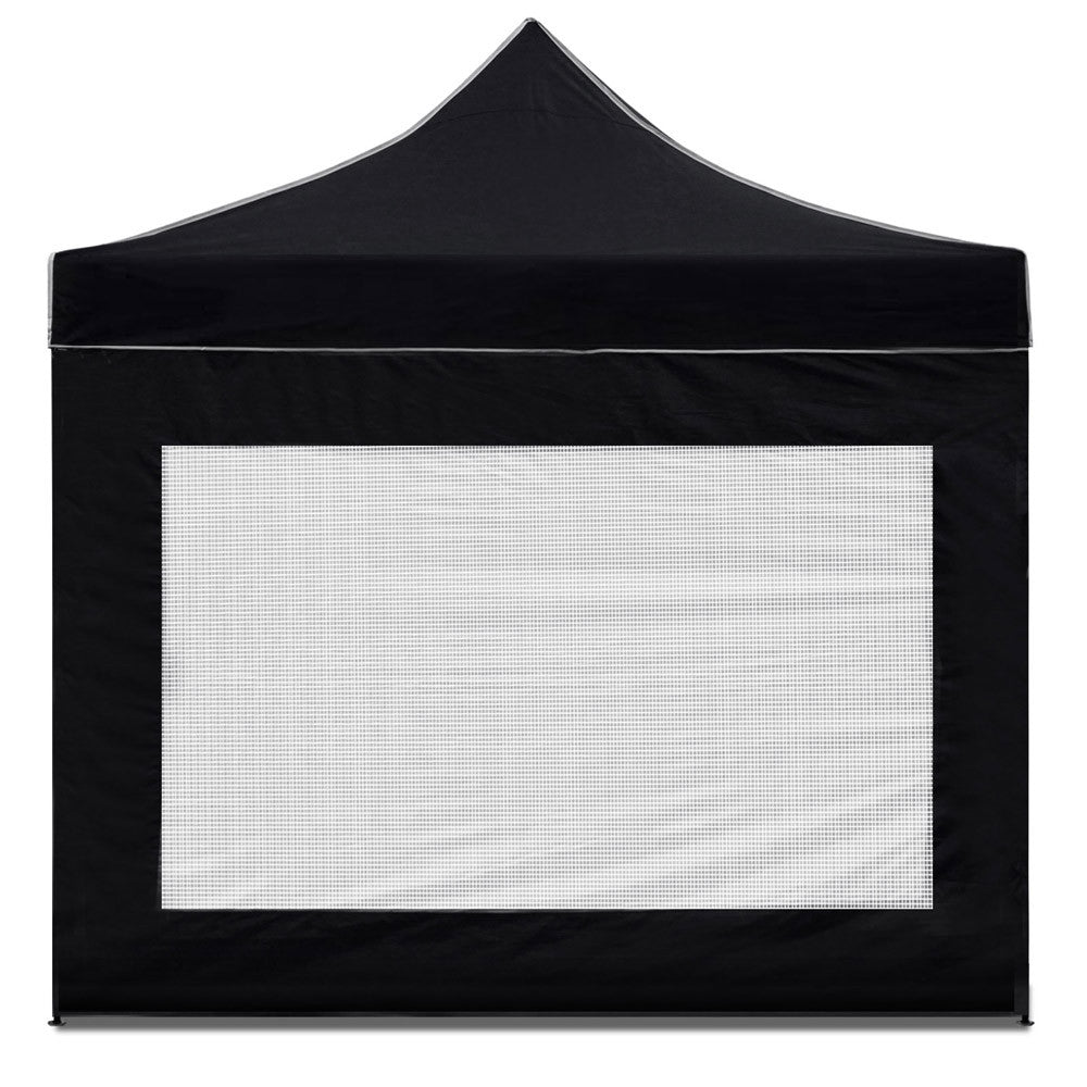 3x3 Pop Up Gazebo Hut with Sandbags Black