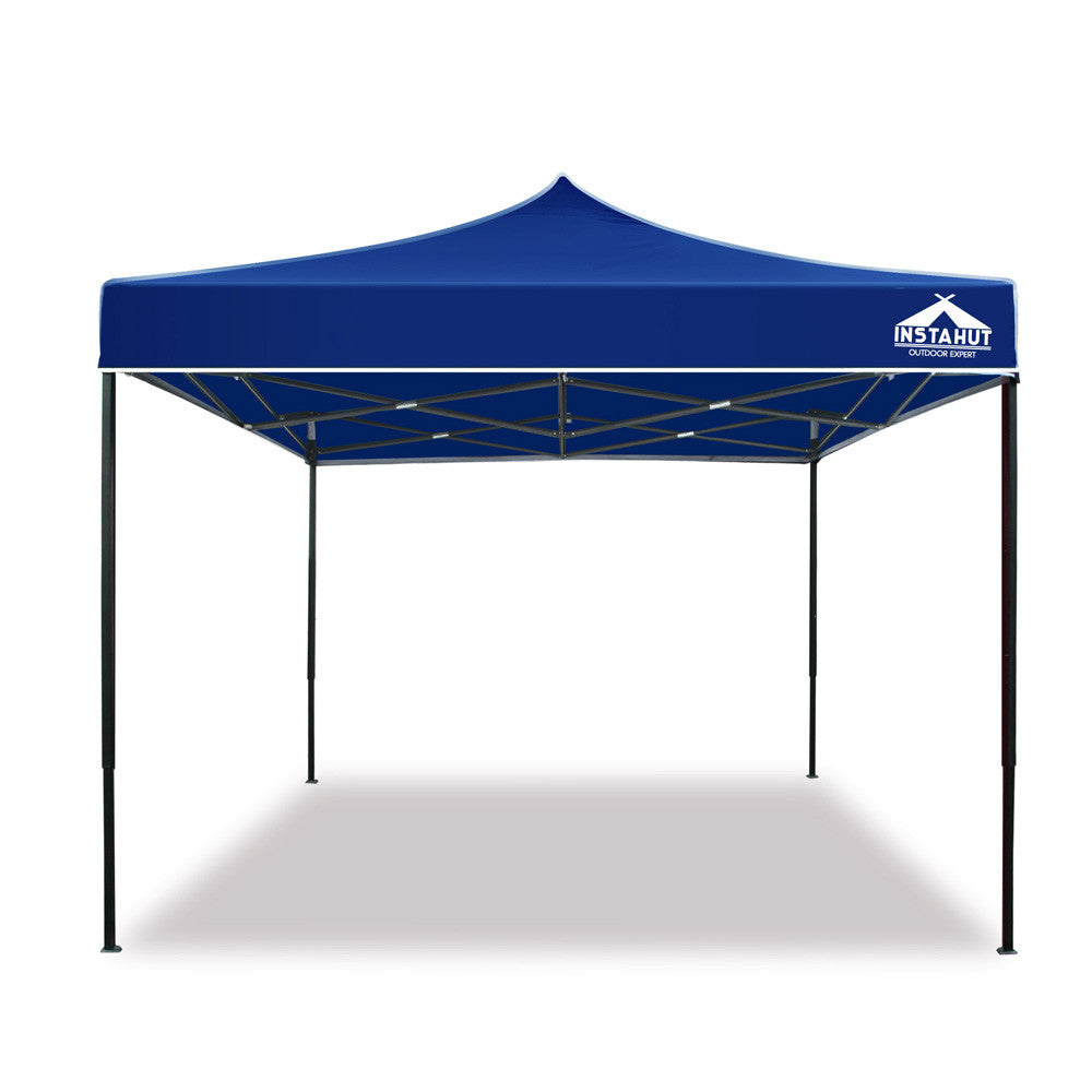 3x3 Pop Up Gazebo Hut with Sandbags Blue