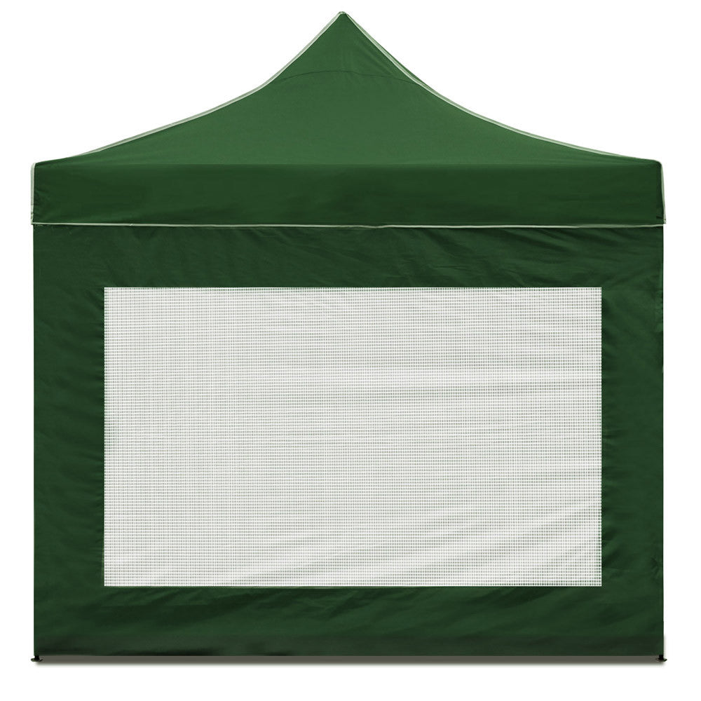 3x3 Pop Up Gazebo Hut with Sandbags Green