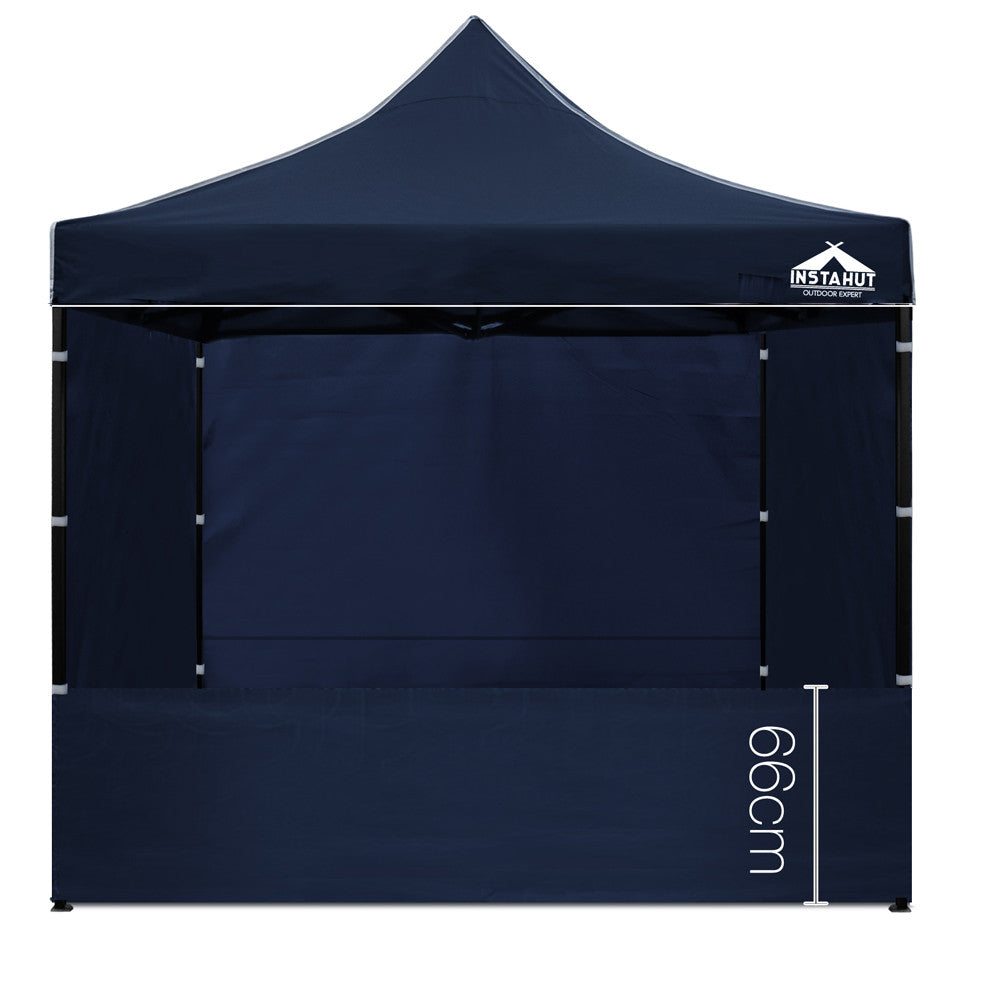 3x3 Pop Up Gazebo Hut with Sandbags Navy