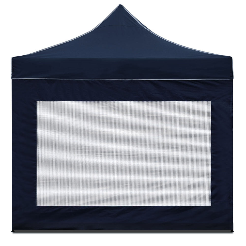 3x3 Pop Up Gazebo Hut with Sandbags Navy