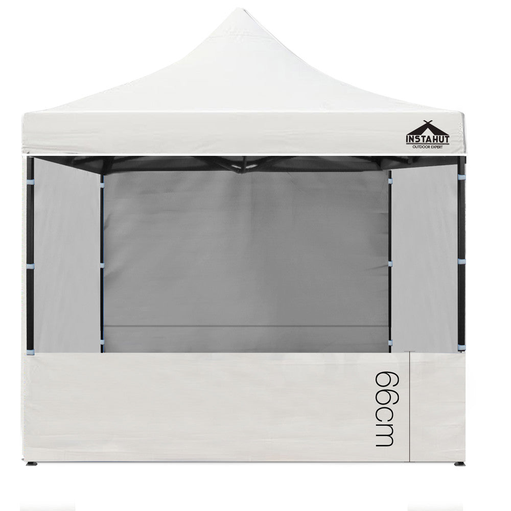 3x3 Pop Up Gazebo Hut with Sandbags White