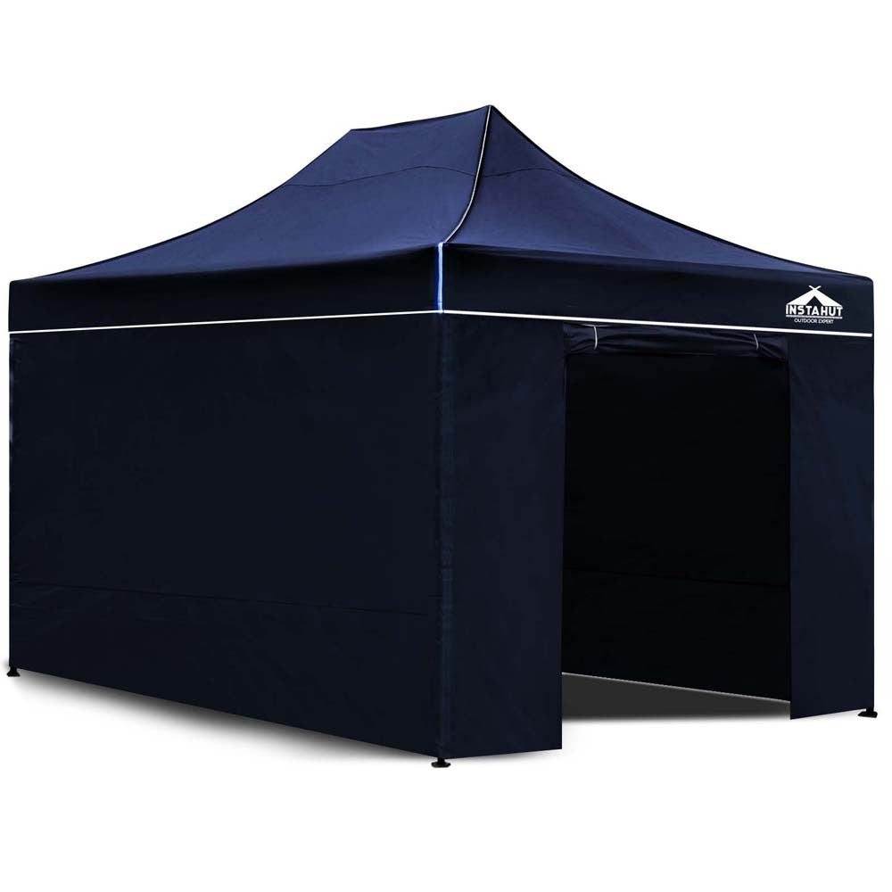 3x4.5 Pop Up Gazebo Hut with Sandbags Navy