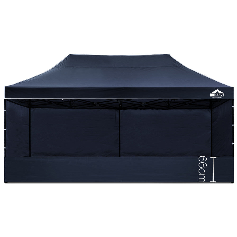 3x6 Pop Up Gazebo Hut with Sandbags Navy