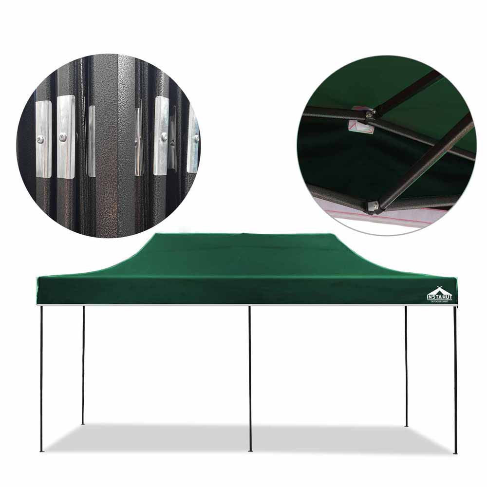 INSTAHUT 3X6 Pop Up Gazebo – Green