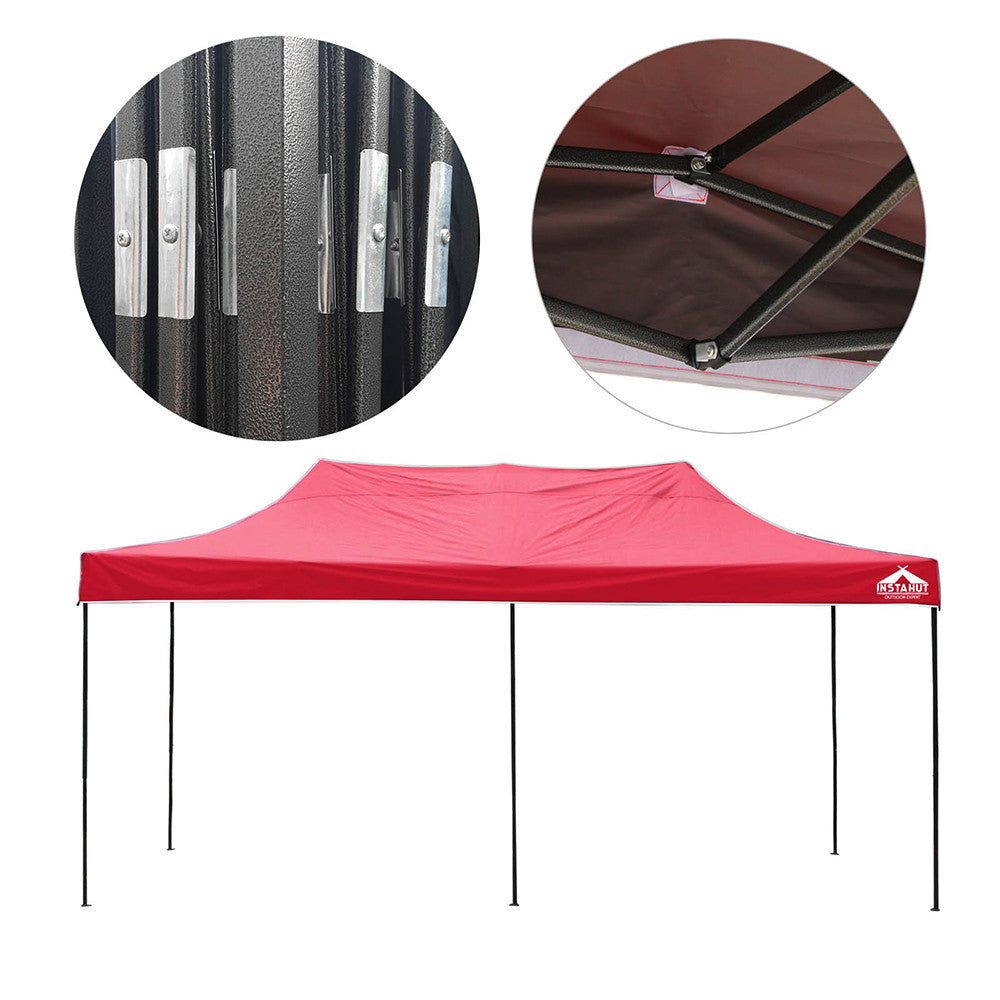 INSTAHUT 3X6M Pop Up Gazebo - Red