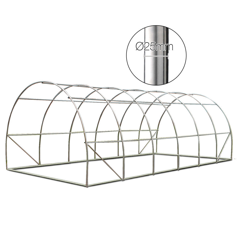 Galvanised Steel Green House 6M x 3M x 2M