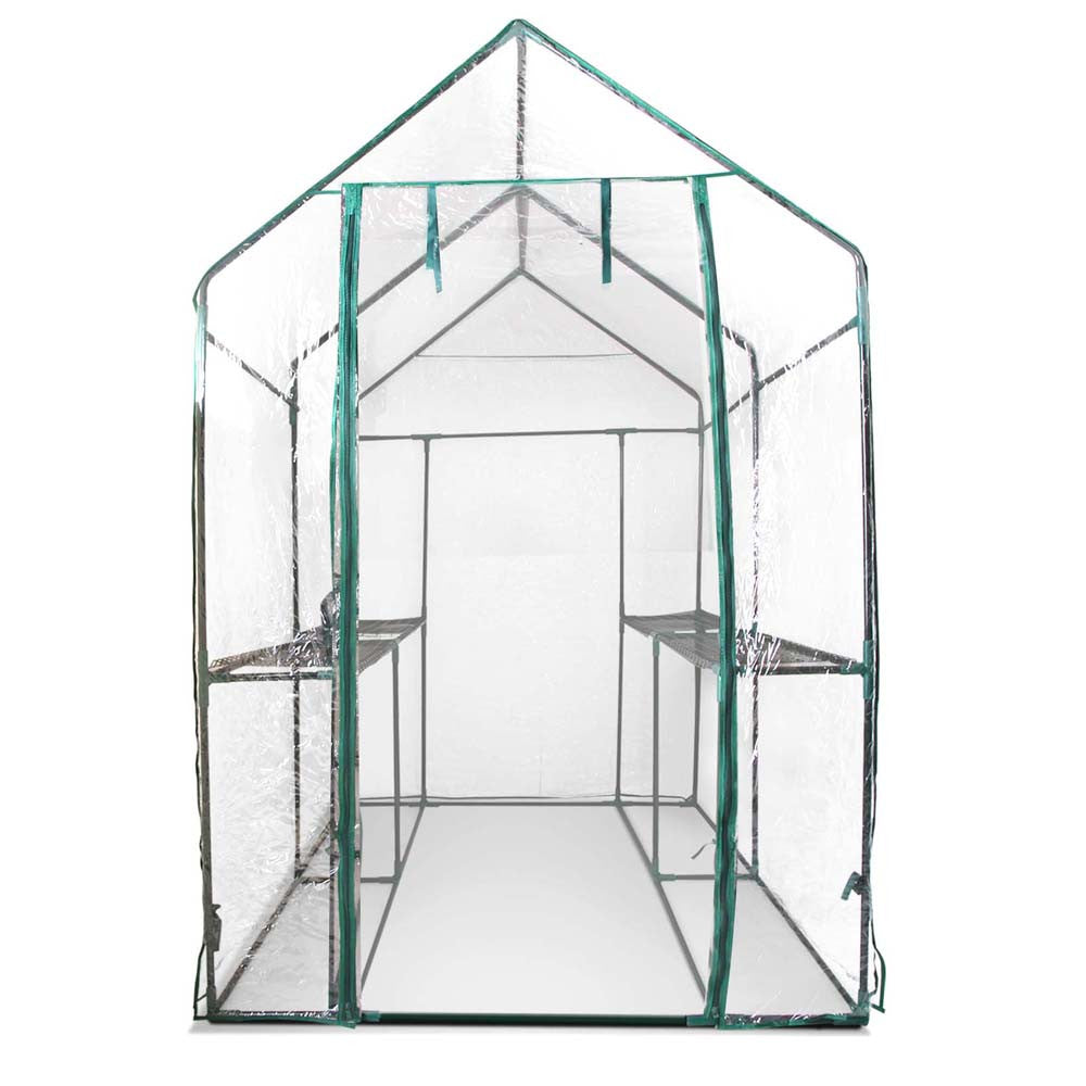 Greenhouse with Transparent PVC Cover - 1.9M x 1.2M