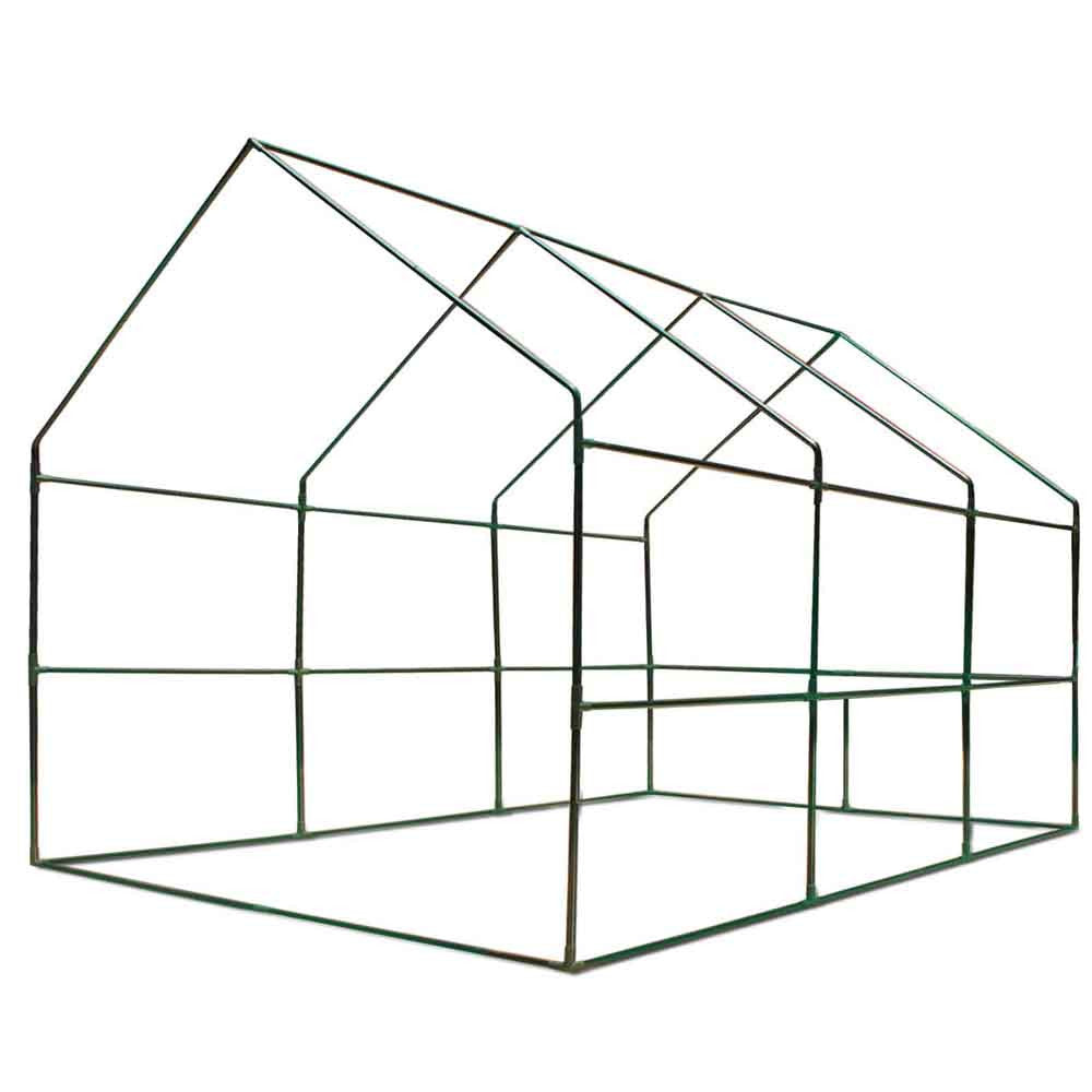 Greenhouse with Green PE Cover - 3.5M x 2M