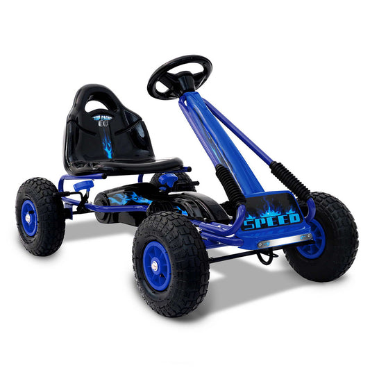 Kids Pedal Go Kart - Blue