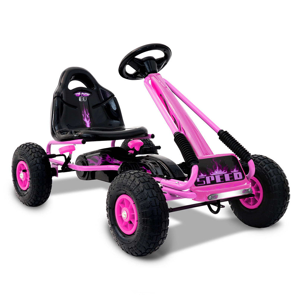 Kids Pedal Go Kart - Pink