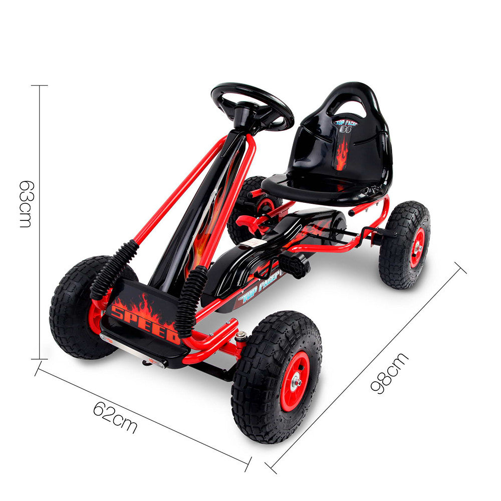 Kids Pedal Go Kart - Red