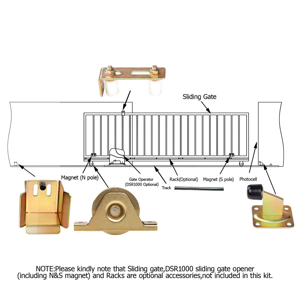 Sliding Gate Hardware Kit