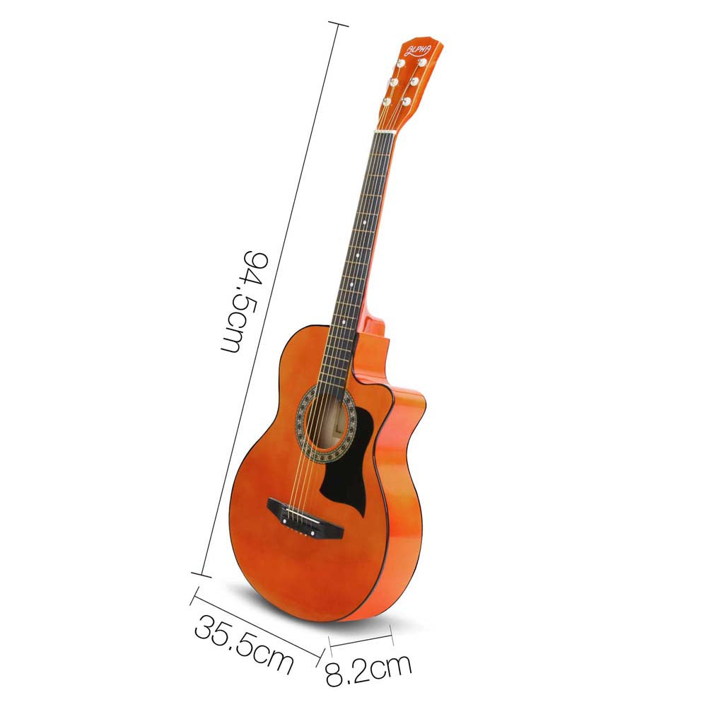 Acoustic Cutaway Steel-Stringed Guitar 38"