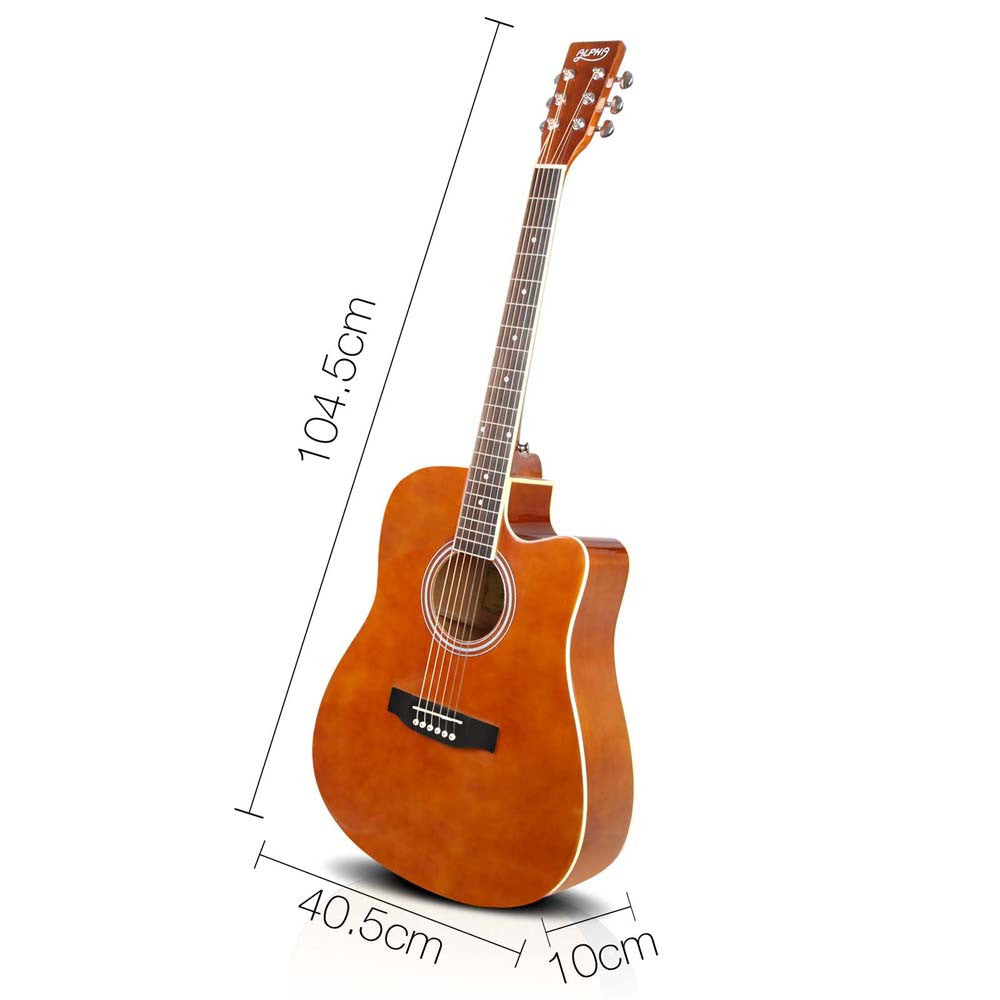 Acoustic Cutaway Steel-Stringed Guitar 41"