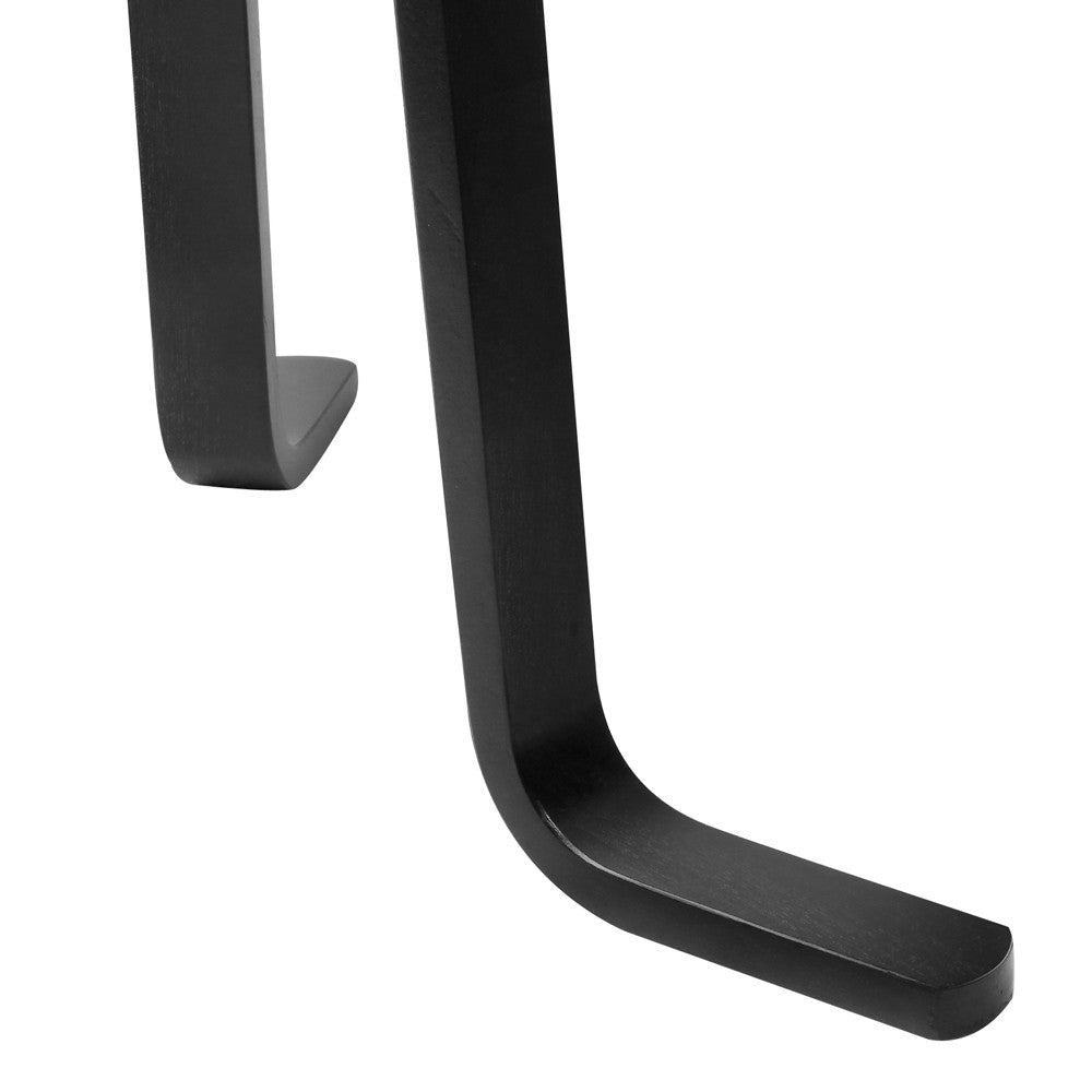 Wooden Coat Rack Clothes Stand Hanger Black