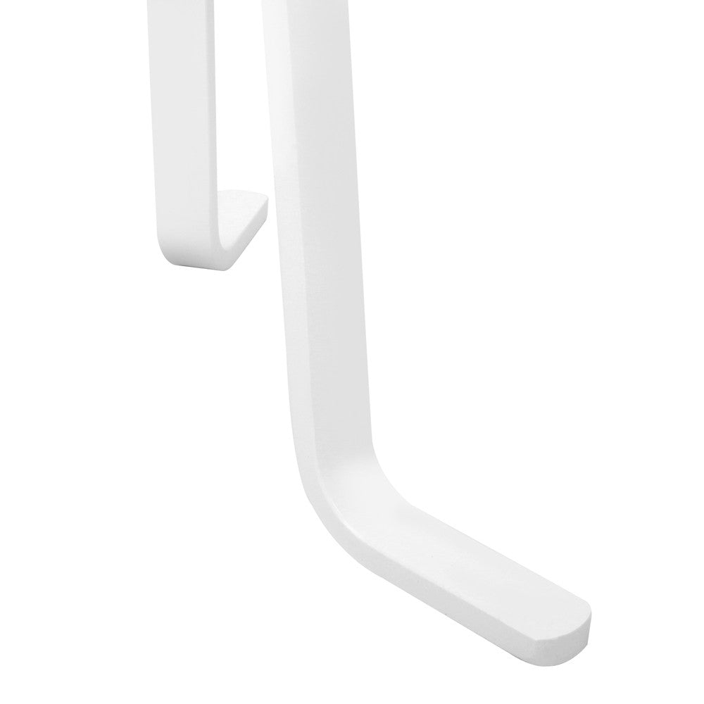 Wooden Coat Rack Clothes Stand Hanger White