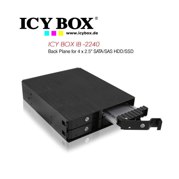 ICY BOX (IB -2240) Back Plane for 4 x 2.5 Inch SATA/SAS HDD/SSD