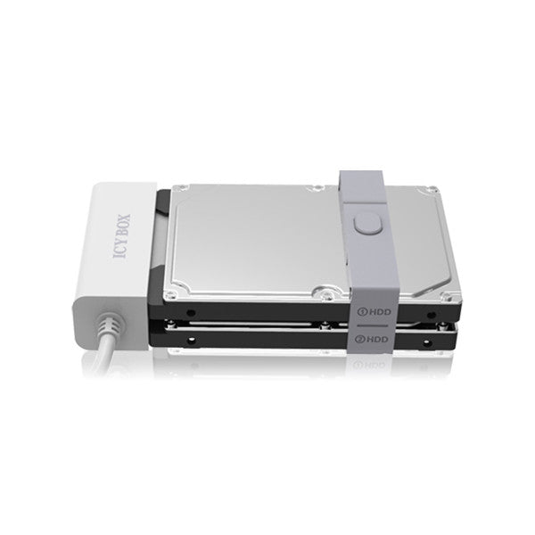 ICY BOX (IB-AC622-U3)Dual-Adapter 2.5" SATA HDD/SSD USB 3.0 Host JBOD Function