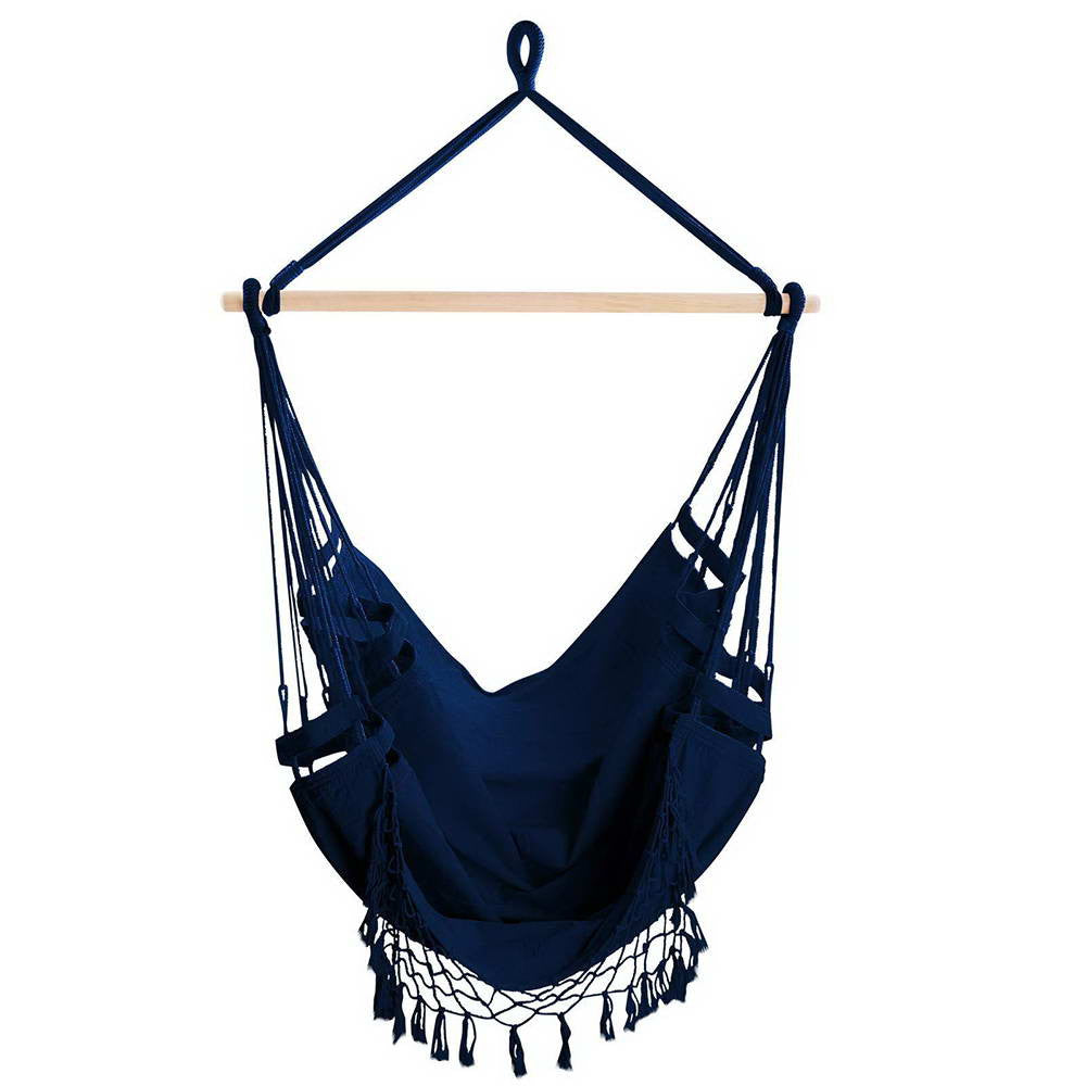 Navy Hanging Hammock Chair