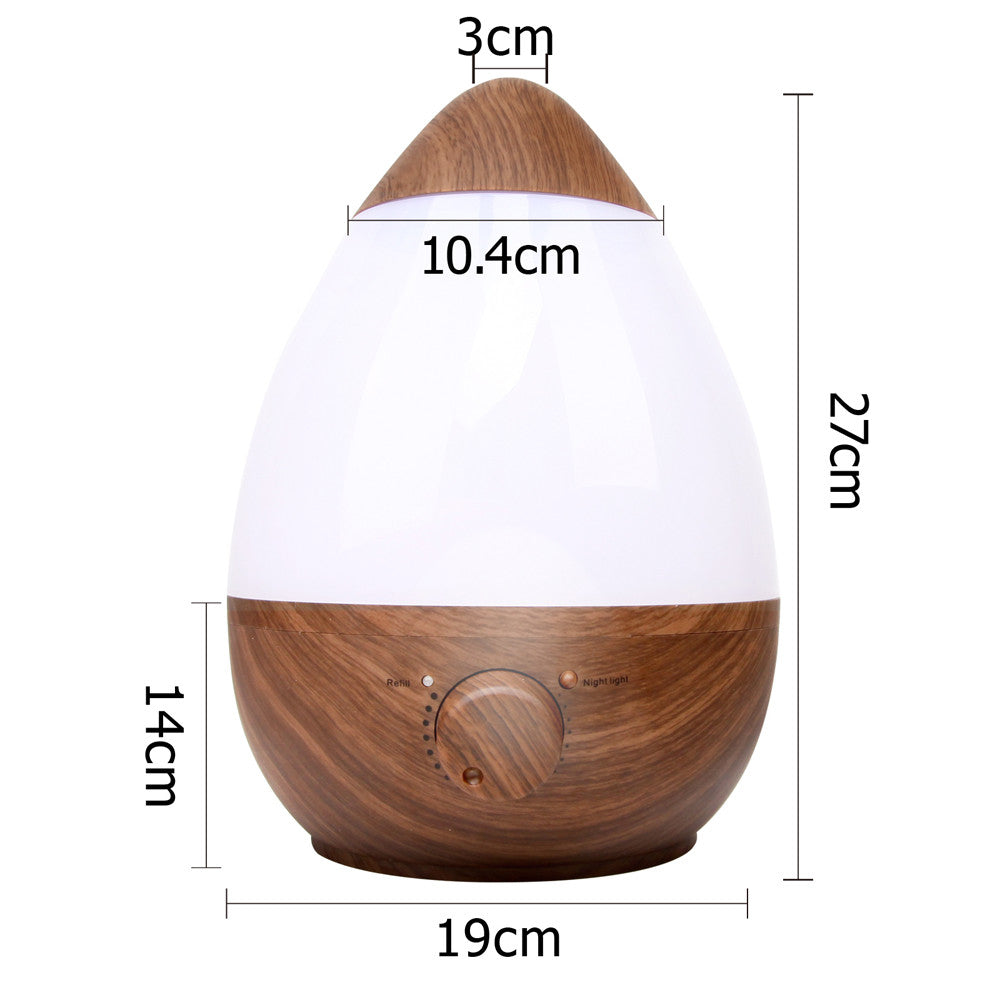 Ultrasonic Cool Mist Air Humidifier 2.3L Dark Wood