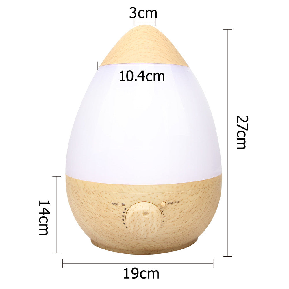 Ultrasonic Cool Mist Air Humidifier 2.3L Natural Wood