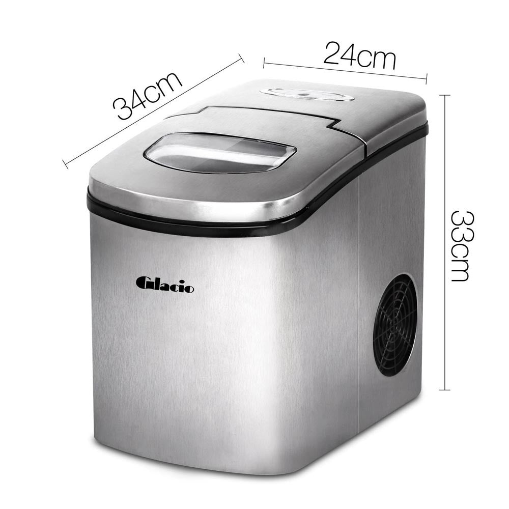 Stainless Steel Ice Cube Maker 1.7L