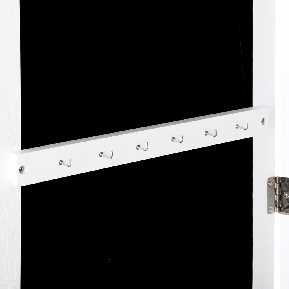 Jewellery Cabinet w/ Mirror White