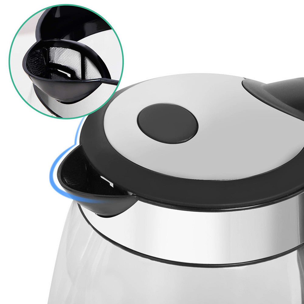 LED Cordless Glass Kettle – 1.7L