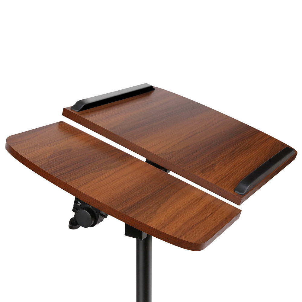 Mobile Adjustable Laptop Desk - Walnut