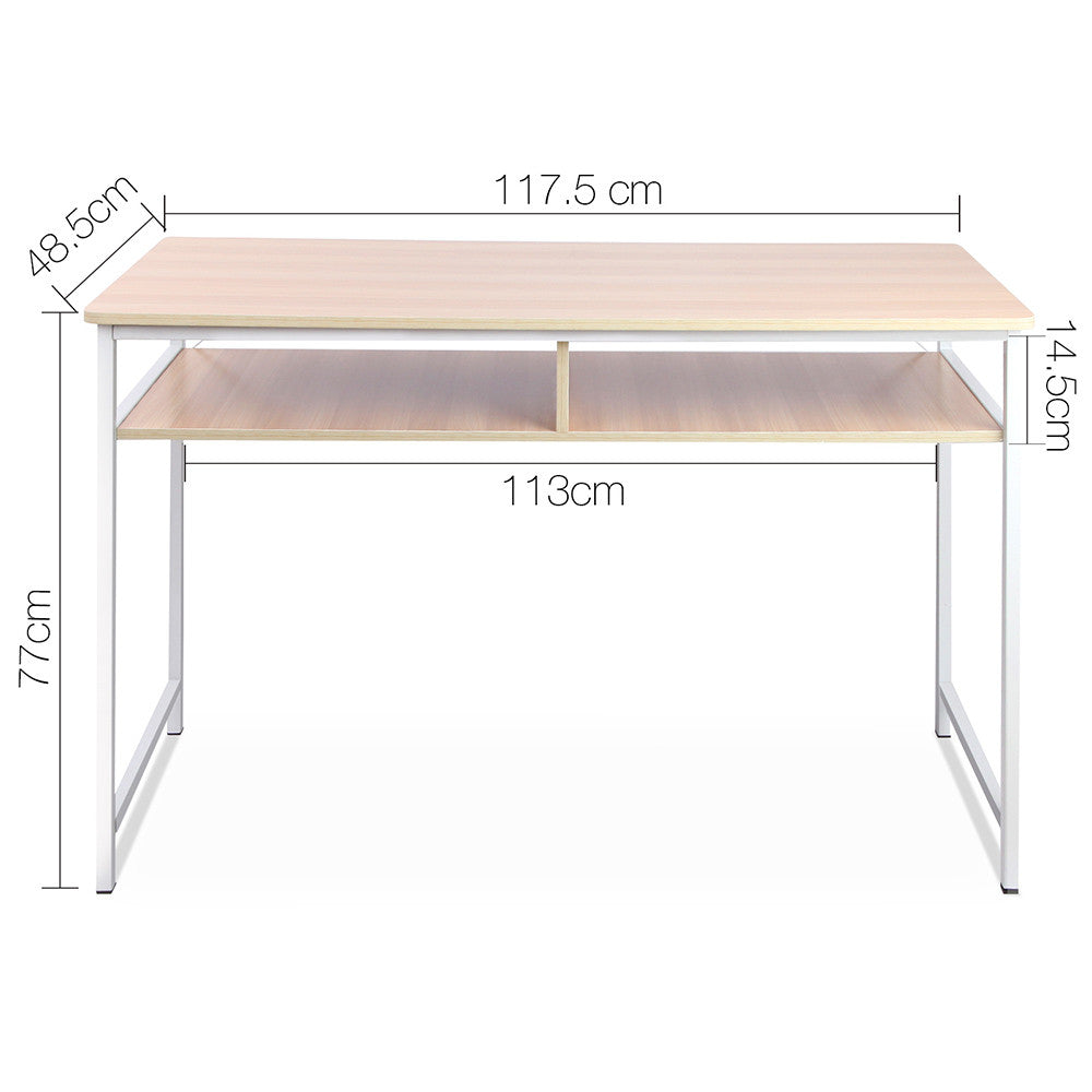 Study Work Desk Natural Wood – 77CM