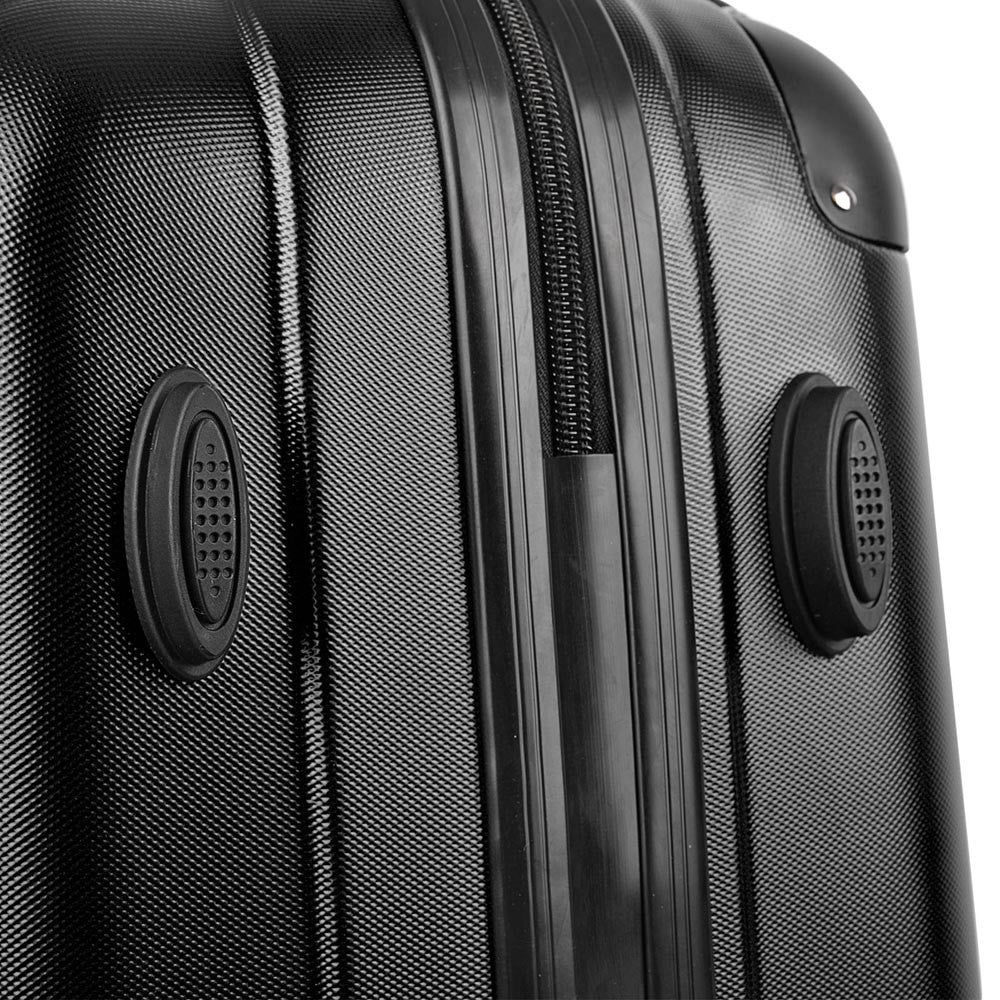 Set of 2 Hard Shell Travel Luggage with TSA Lock - Black