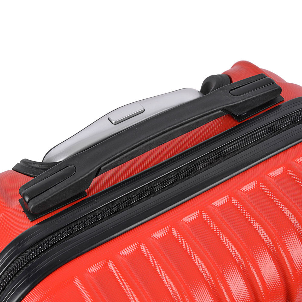 Set of 2 Hard Shell Travel Luggage with TSA Lock - Red