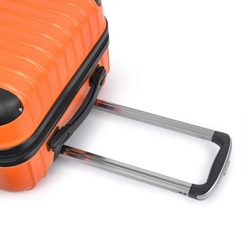 Set of 3 Hard Shell Travel Luggage with TSA Lock - Orange